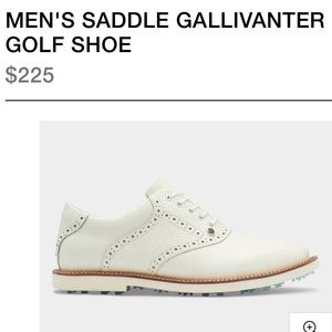 Men’s Saddle Gallivanter Golf Shoe. G/FORE Brand. Color Snow. Size US 11/ EU 44